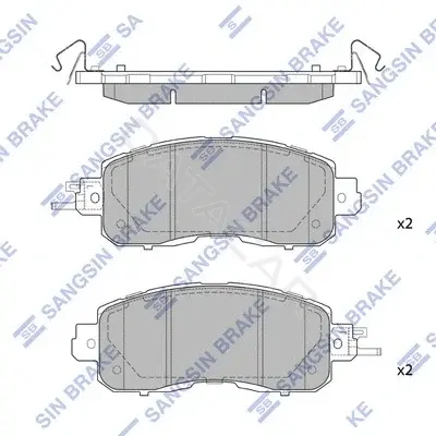 Тормозные колодки Hi-Q SP1765