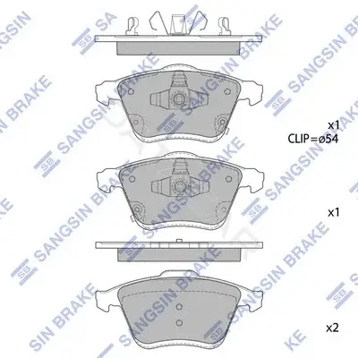 Тормозные колодки Hi-Q SP1768