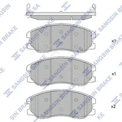 Тормозные колодки Hi-Q SP1782