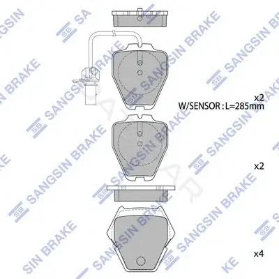 Тормозные колодки Hi-Q SP1790