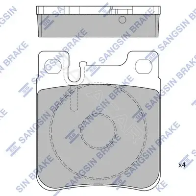 Тормозные колодки Hi-Q SP1795