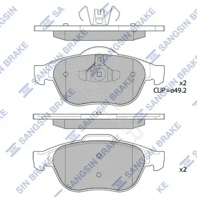 Тормозные колодки Hi-Q SP1802