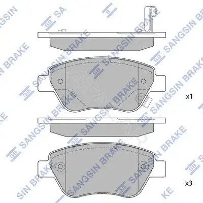Тормозные колодки Hi-Q SP1810