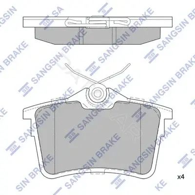 Тормозные колодки Hi-Q SP1824