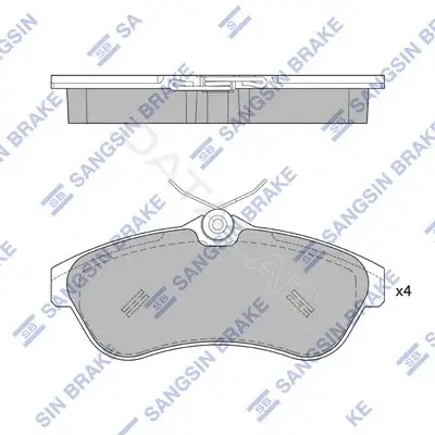 Тормозные колодки Hi-Q SP1866