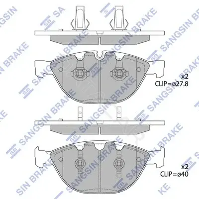 Тормозные колодки Hi-Q SP1869