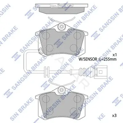 Тормозные колодки Hi-Q SP1870