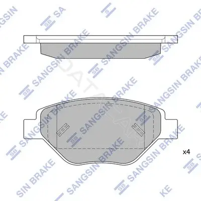 Тормозные колодки Hi-Q SP1872
