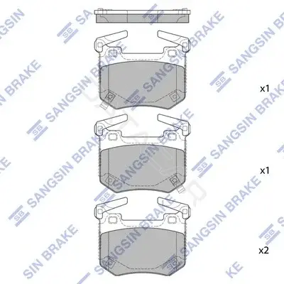 Тормозные колодки Hi-Q SP1875