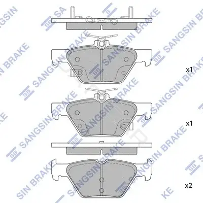 Тормозные колодки Hi-Q SP1879