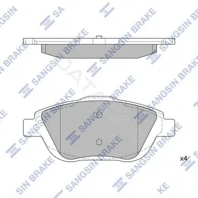 Тормозные колодки Hi-Q SP1880