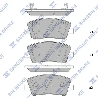 Тормозные колодки Hi-Q SP1882