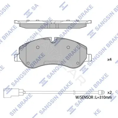 Тормозные колодки Hi-Q SP1885