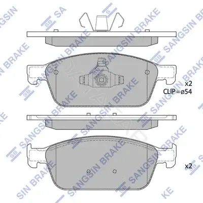 Тормозные колодки Hi-Q SP1886