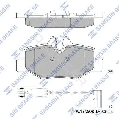 Тормозные колодки Hi-Q SP1896