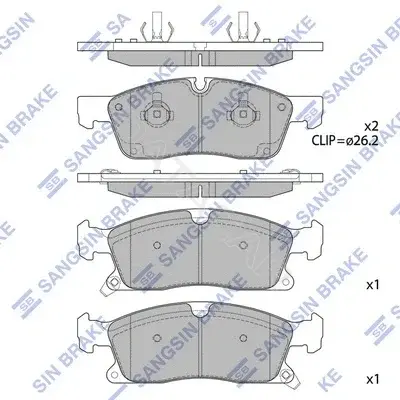 Тормозные колодки Hi-Q SP1945