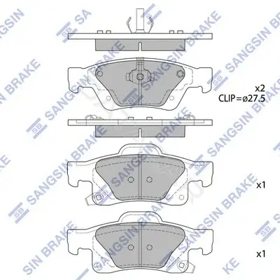 Тормозные колодки Hi-Q SP1946