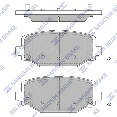 Тормозные колодки Hi-Q SP1950