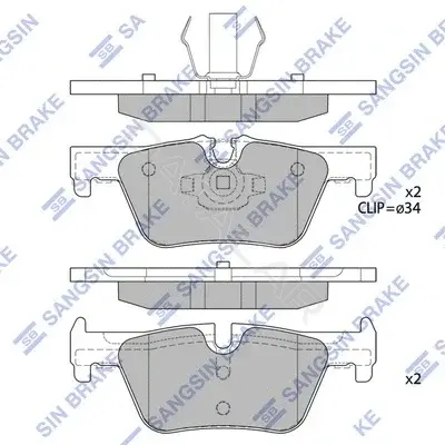 Тормозные колодки Hi-Q SP1953