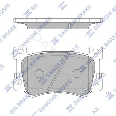 Тормозные колодки Hi-Q SP1955