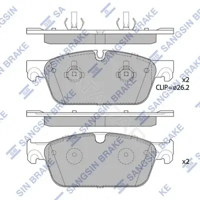 Тормозные колодки Hi-Q SP1956