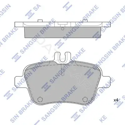 Тормозные колодки Hi-Q SP1957