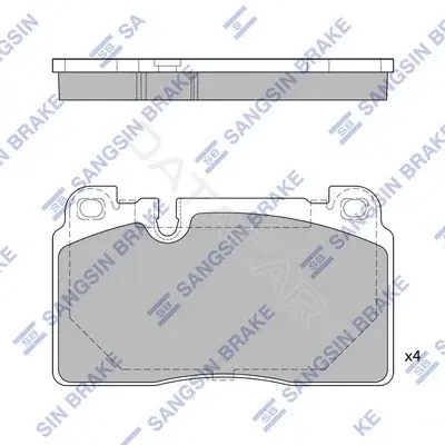 Тормозные колодки Hi-Q SP1960
