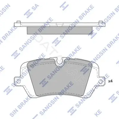 Тормозные колодки Hi-Q SP1965