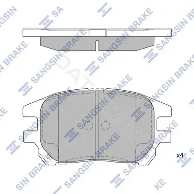 Тормозные колодки Hi-Q SP1967