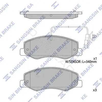Тормозные колодки Hi-Q SP1970