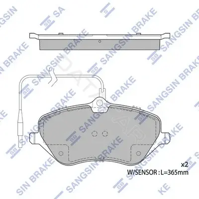 Тормозные колодки Hi-Q SP1973