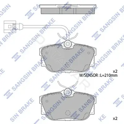 Тормозные колодки Hi-Q SP1984A