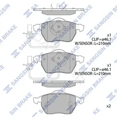 Тормозные колодки Hi-Q SP2001A