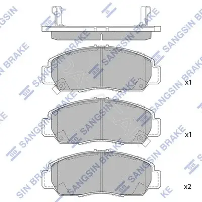 Тормозные колодки Hi-Q SP2012
