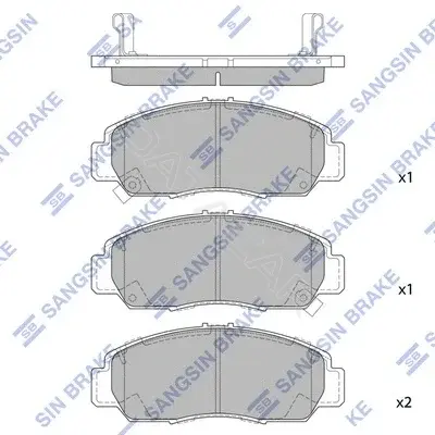 Тормозные колодки Hi-Q SP2012B