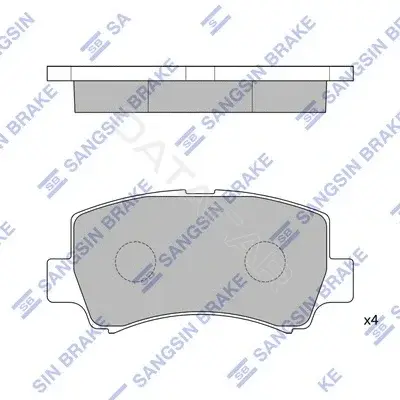 Тормозные колодки Hi-Q SP2021