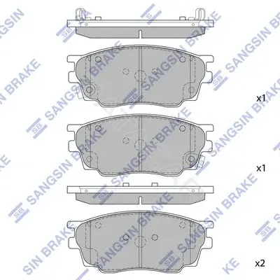 Тормозные колодки Hi-Q SP2027