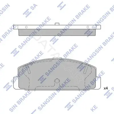 Тормозные колодки Hi-Q SP2028