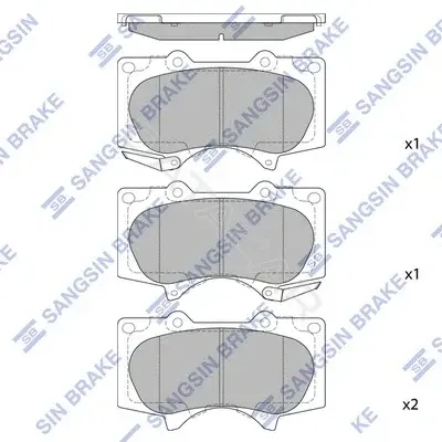 Тормозные колодки Hi-Q SP2033