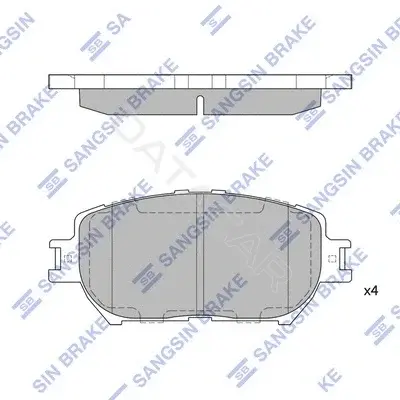 Тормозные колодки Hi-Q SP2037