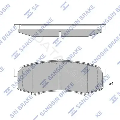 Тормозные колодки Hi-Q SP2040