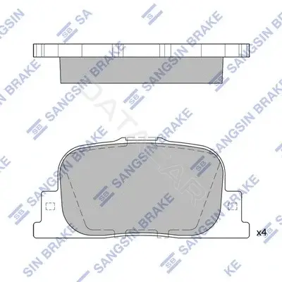 Тормозные колодки Hi-Q SP2042