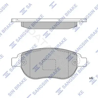 Тормозные колодки Hi-Q SP2073