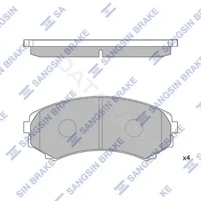 Тормозные колодки Hi-Q SP2075