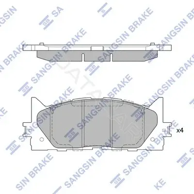 Тормозные колодки Hi-Q SP2080