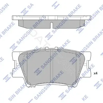 Тормозные колодки Hi-Q SP2081