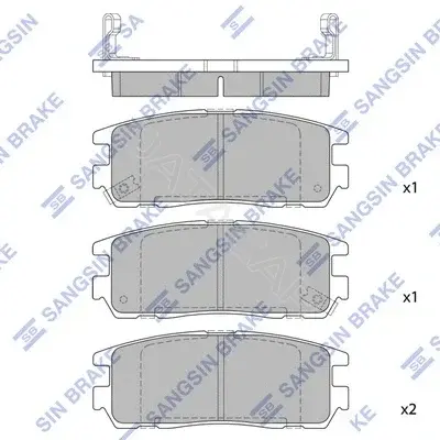 Тормозные колодки Hi-Q SP2089