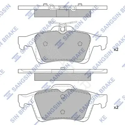 Тормозные колодки Hi-Q SP2091