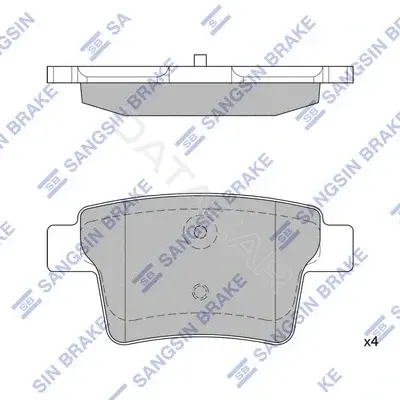 Тормозные колодки Hi-Q SP2095
