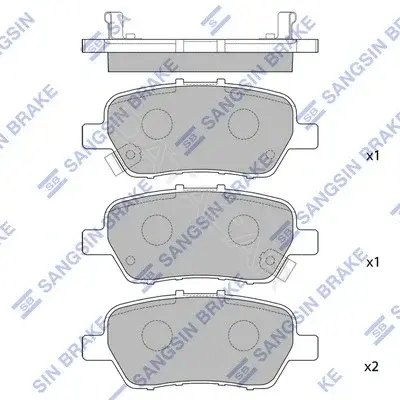 Тормозные колодки Hi-Q SP2104